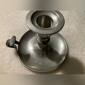 Woodbury vintage pewter taper candle holder